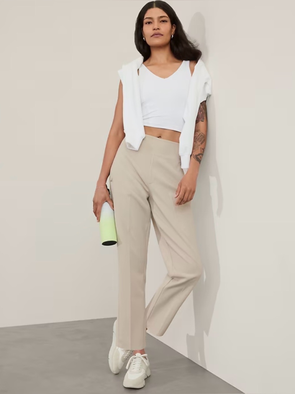 Athleta Endless Pants In Abalone Beige Size 4